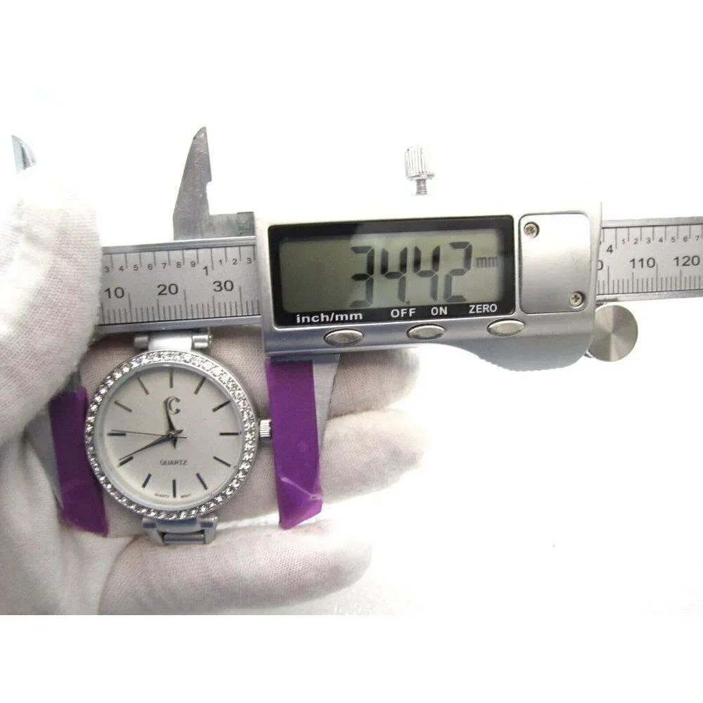 Women Charming Charlie Quartz WR Analog 34mm Dial Causal Round Watch (G413)